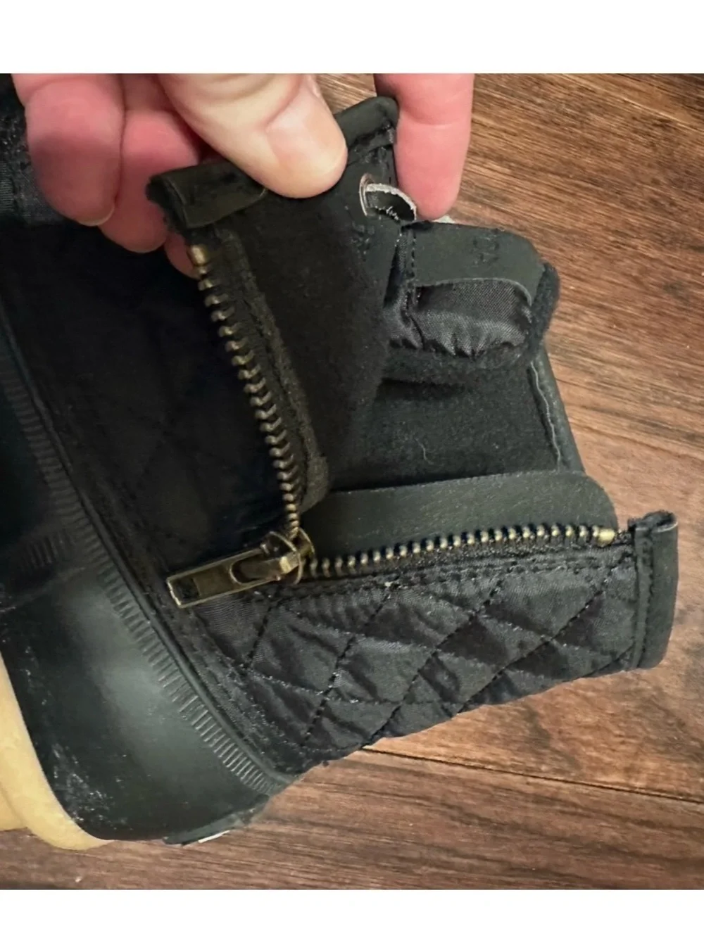 Nautica | “Dorsay” Black Quilted Duck Boots - Women’s 7